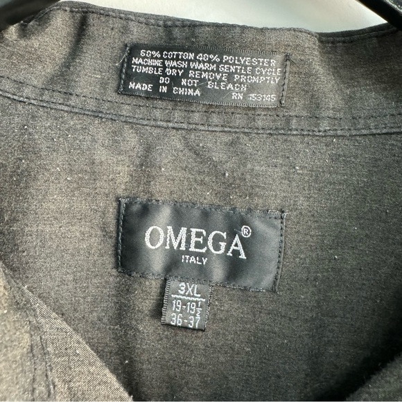 Omega Italy 3XL Button up Dress Shirt RN 153145 - Picture 2 of 7